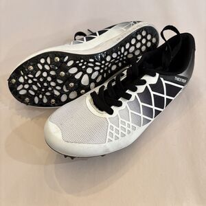Thestron Track & Field racing shoes Black White with spikes size EUR 41